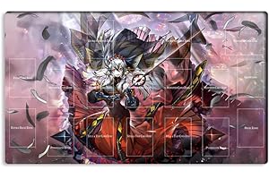 New Mlikemat Playmat Red Cartesia The Virtuous TCG CCG OCG Trading Card Game Mat with Zones + Free Bag (ZD014-346-A)