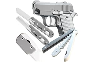 YILCER Fidget Gun Toy, Fidget Blaster Gun 1911 Titan Stress Shot ADHD Gun, 3D Printed Stress Anxiety Relief Pistol Toys