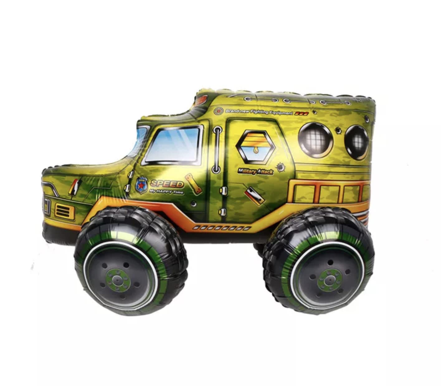 Military Truck Army Foil Balloon, 65cm