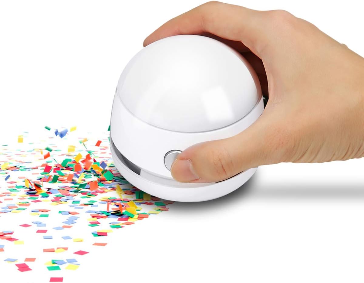 MECO ELEVERDE Desktop Vacuum Desk Dust Cleaner Mini Table Dust Vaccum Cleaner, Best Cleaner for Cleaning Dust Hairs Crumbs Scraps for Laptop Piano Computer Car and Pet House