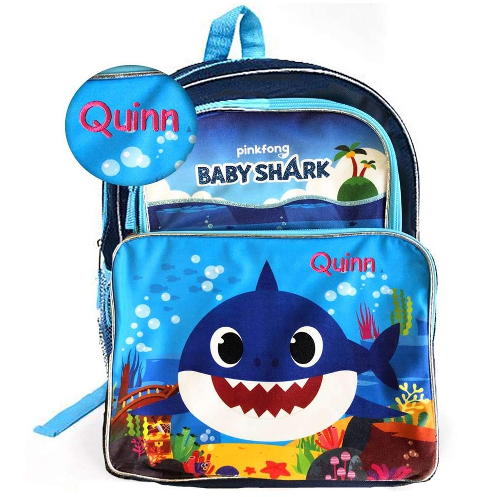 singing baby shark backpack