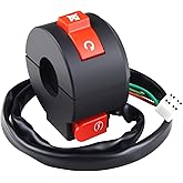 amavoler Handlebar Mount Motorbike ON Off Start Kill Switch 7/8" 22mm 4 Wires Aftermarket Replacement Parts Fit for 110cc 125cc Taotao ATVs Quad Wheelers Motorcycles Pit Bike.