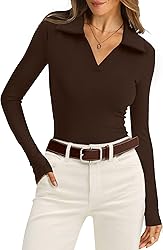 WIHOLL Chocolate Brown Fall Clothes for Women