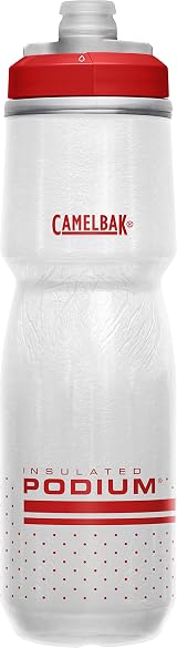 CamelBak Podium Chill Bottle Fiery Red White 0.71 Litre 24 oz