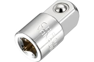 uxcell 1/4 Inch Drive (F) x 3/8 Inch (M) Socket Adapter, Female to Male, Cr-V