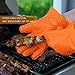 Homitt BBQ Grilling Gloves, Silicone Heat Resistant Oven Mitts & Hot Pads, Insulated &Waterproof, Hand Protection, Home Kitchen Accessories for Cooking, Baking, Smoking & Potholder (M)