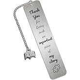 Bookmarks for Women & Teachers, Inspirational Thank You Gift for Boss, Friend, Colleague, Teacher Appreciation, Graduation, Book Lovers, Motivational Bookmark Gifts