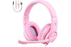 BlueFire 3.5mm Gaming Headset, Bass Stereo Over-Ear Gaming Headphones, Kids Headphones with Microphone and Volume Control for