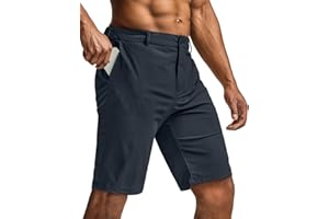 CQR Men's Quick Dry Stretch Hiking Cargo Shorts, Lightweight Water Resistant Tactical Casual, Golf & Outdoor with Pockets