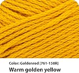 Lion Brand 24/7 Cotton Yarn Goldenrod 3 Pack - 100% Mercerized Cotton view 2