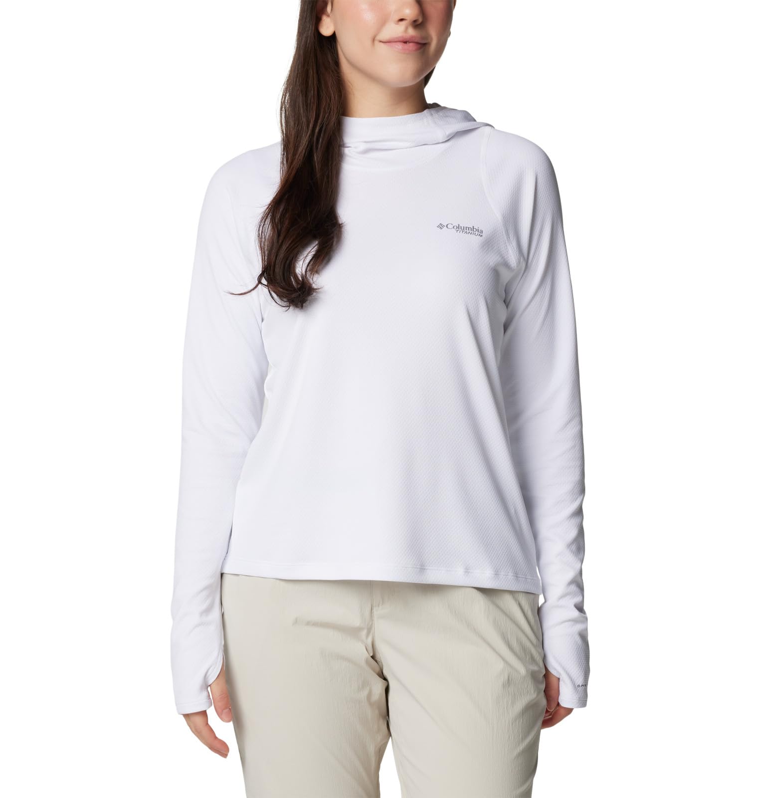 Columbia Women’s Summit Valley Hoodie, White, 3X