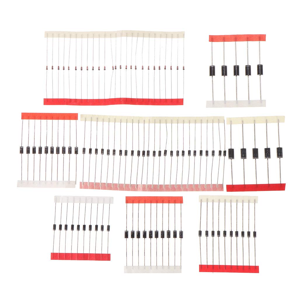 tsp Electronic Accessories & Supplies 3000pcs 8values Fast Switching Schottky Diode Kit Set 1N4148 1