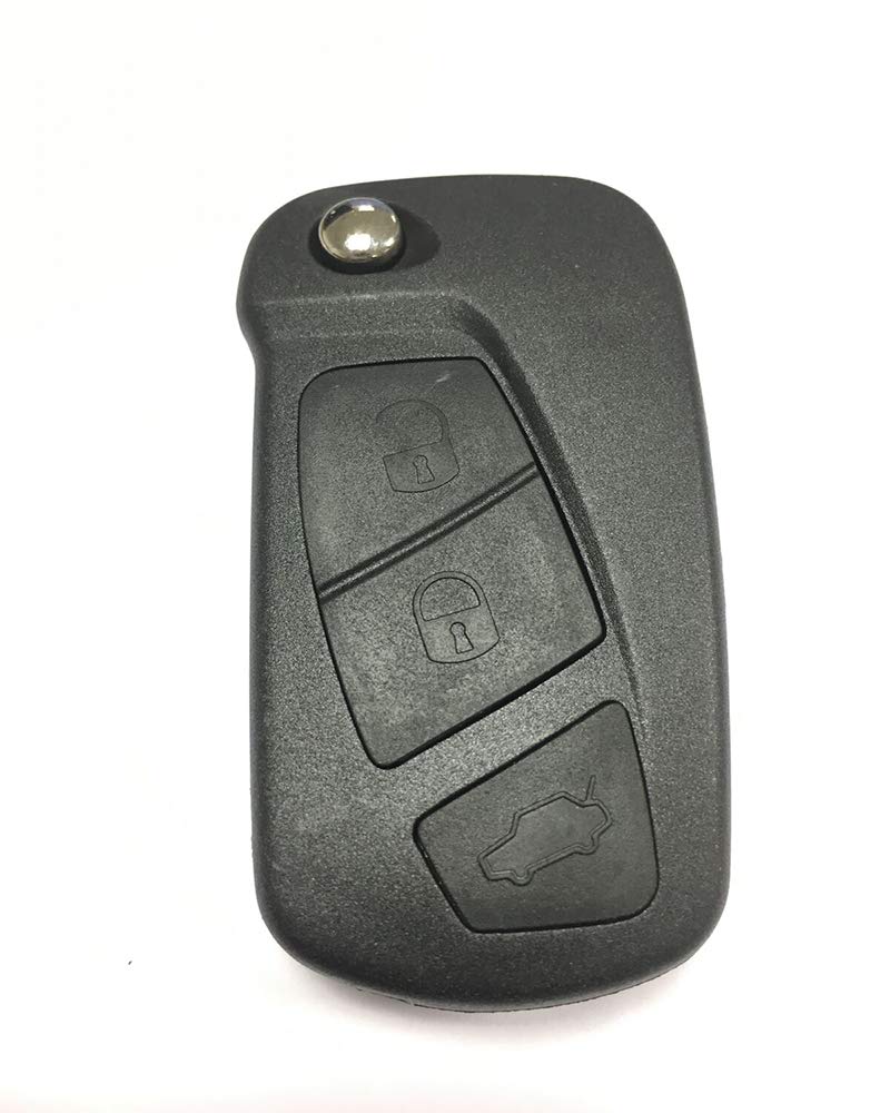 Riloer 3 Button Remote Smart Key Case, Car Key,Flip Key Case,Flip Remote Key Fob, Compatible with Ford KA MK2,Fob Repair Kit