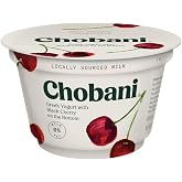 Chobani Black Cherry on the Bottom Non Fat Greek Yogurt, 5.3 Ounce -- 12 per case
