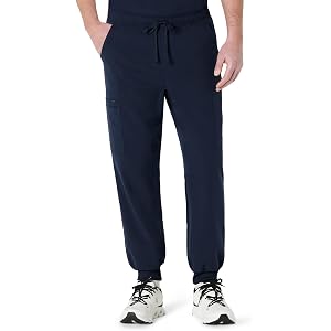 Amazon Basics Men's Scrubs Jogger Pants Drawstring Waistband