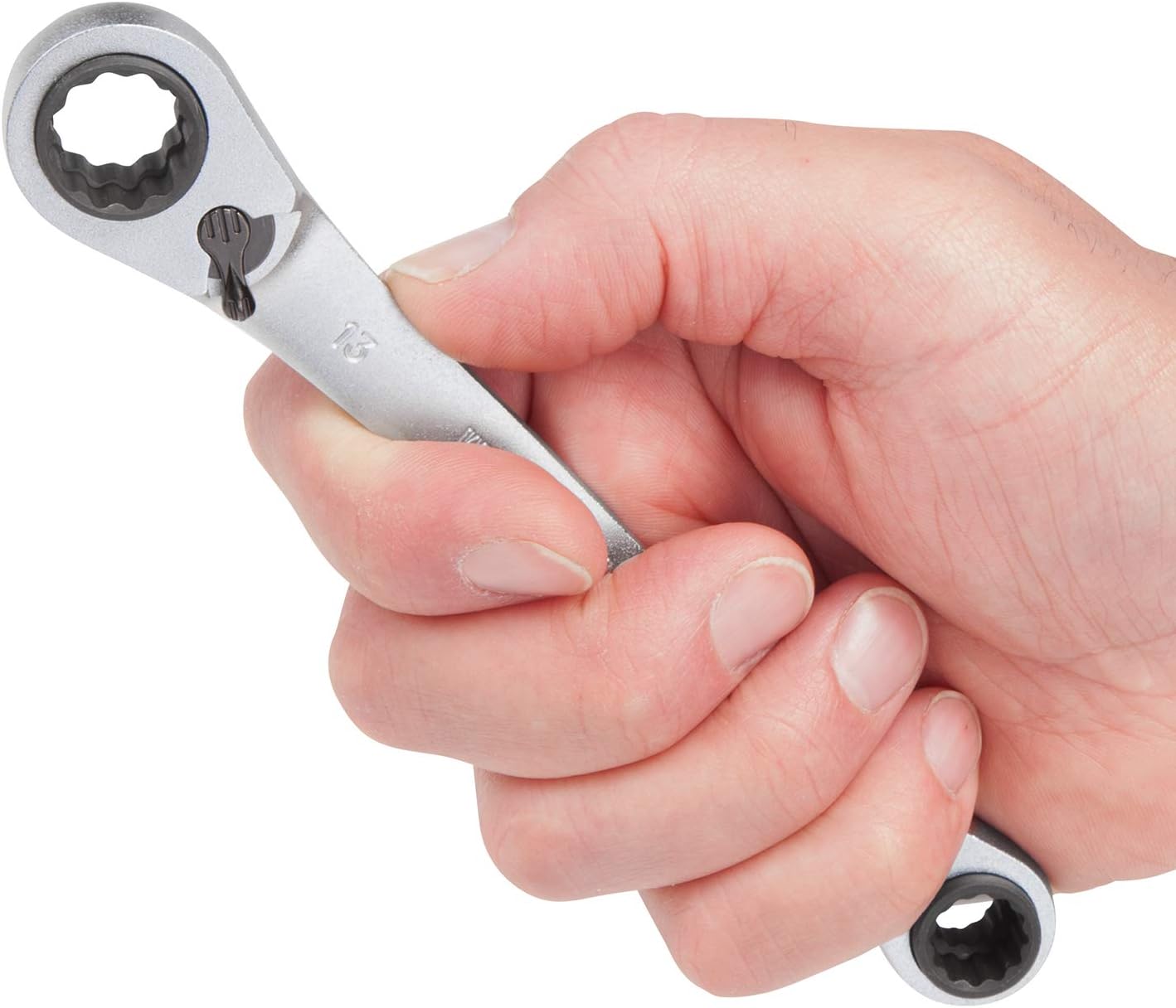 WIESEMANN 1893 Reversible 4-in-1 Double Ring Ratchet Spanner with 8, 10, 12 - Image 4