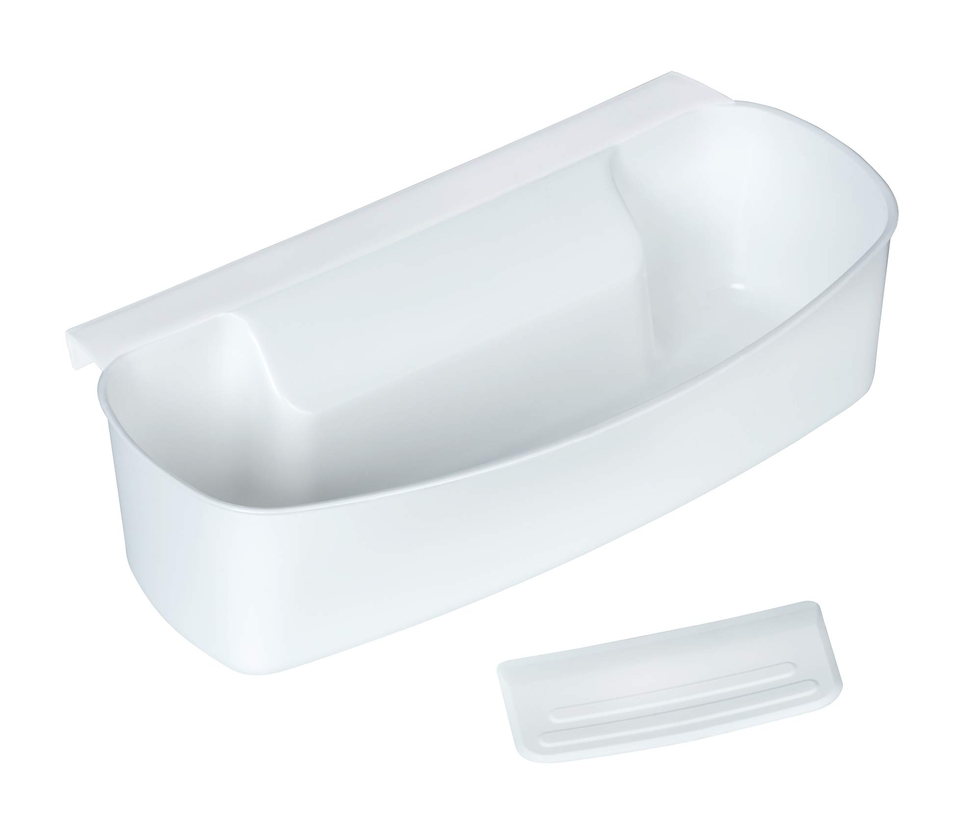 WENKO 7730100 Collecting tray for kitchen waste - Polypropylene, 32.5 x 9 x 17.5 cm, White