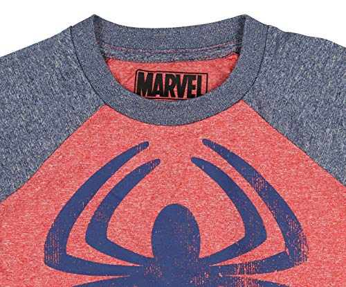 Marvel Ultimate Spider-Man Little Boys Logo Active Raglan T-Shirt (5T) Red/Blue