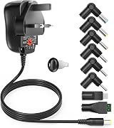 Outtag 12W Universal AC/DC Power Adapter 3V-12V 8 DC Plugs 1A view 1