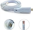 Asunflower 6Ft USB Type C to RJ45 Cisco Console Cable with FTDI Chip for MacBook - RS232 Chip