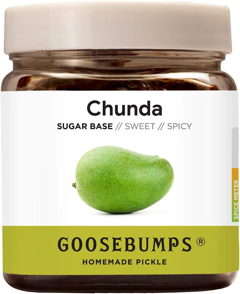 GOOSEBUMPS Gujarati Chunda | Aam ka meetha Aachar | Sun Dried Chundo | Authentic Gujarati Chunda | Oil Free | Preservative Free, 250 g (Pack of 1)