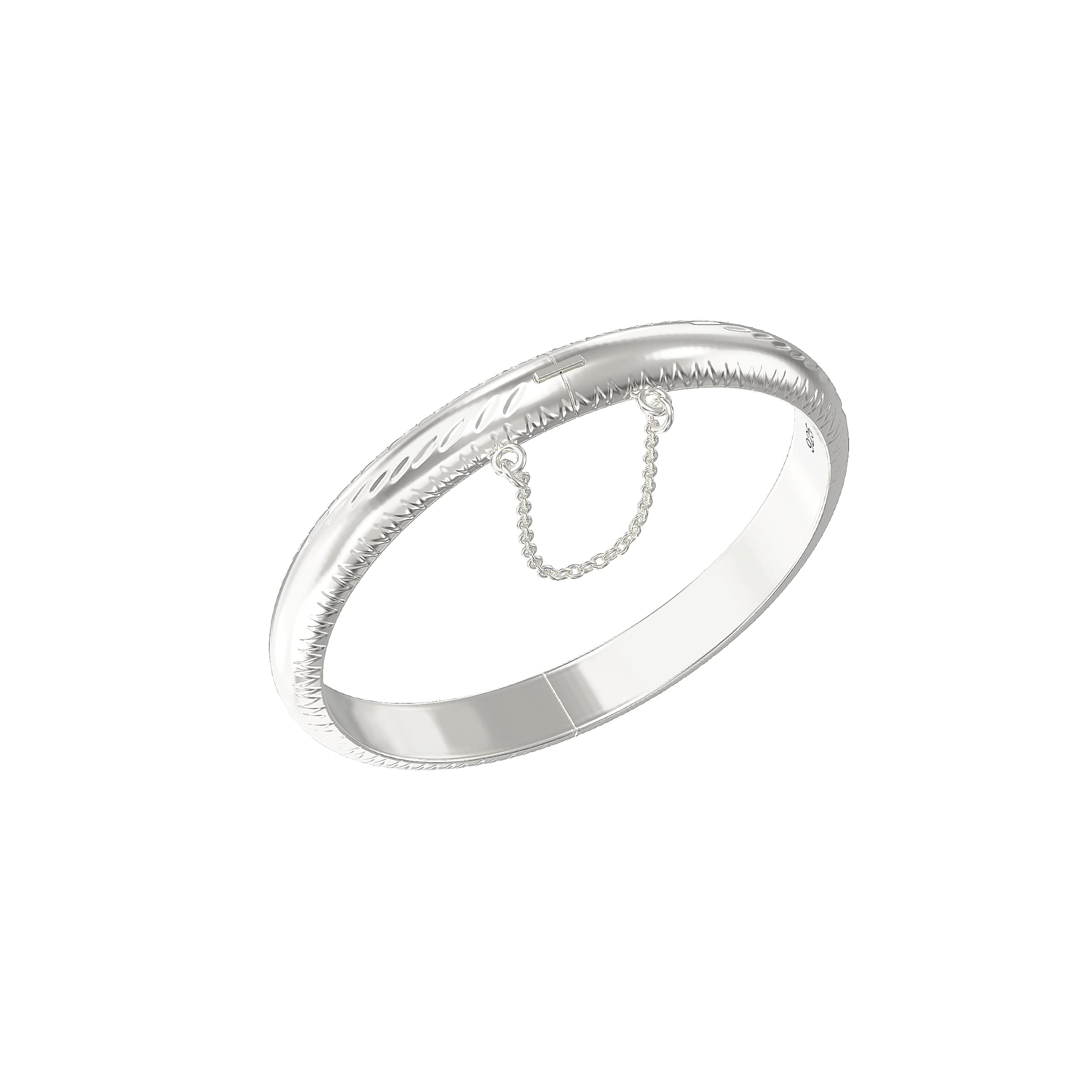 Aeon Expanding Baby Bangle - 925 Sterling Silver | Baby Jewellery for 0-5 Years | Perfect as a Christening Gift for a Boy or Girl | Gift Box & Polishing.