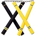 Jaswass Steel Chain Safe Foam Rubber Training Nunchakus for Kids & Beginners, Martial Arts, Bruce Lee, Ninja 2 Pcs