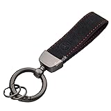 Luxury 2 Layer Real Nubuck Leather Key Chain Ring