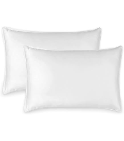 DOZ By SIJO Bamboo Viscose Pillowcase Set - 2-Pack Buttery Soft & Cooling Pillow Covers (Queen, Ivory)