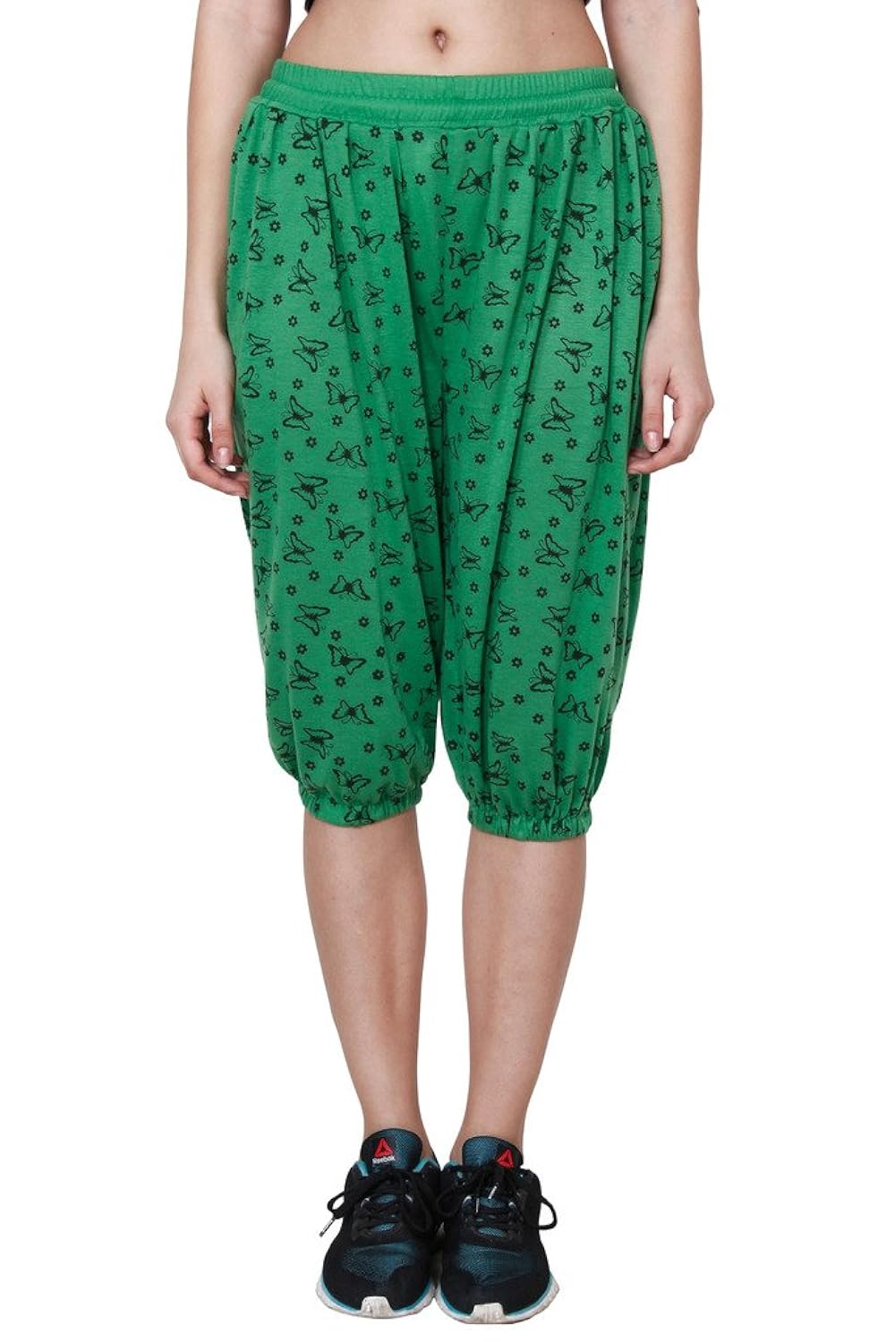 numbrave printed viscose capris for women (pack of 2)