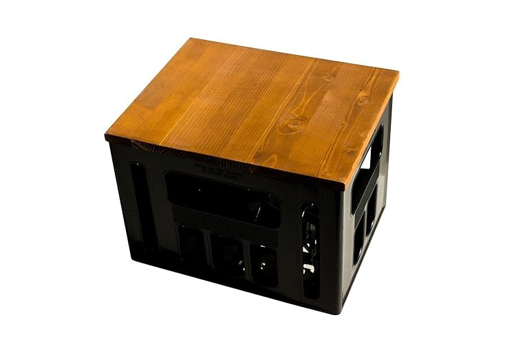 Geschenkidee Geburtstagsgeschenk Bierkastensitz Bierkistensitz Sitzauflage Bierkiste Bierkasten Sitz Hocker Holz Handmade Hip