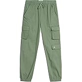 AEROPOSTALE Girls Cargo Pants - Casual Twill Joggers Baggy Sweatpants for Girls with Elastic Drawstring Waist (Sizes: 7-16)