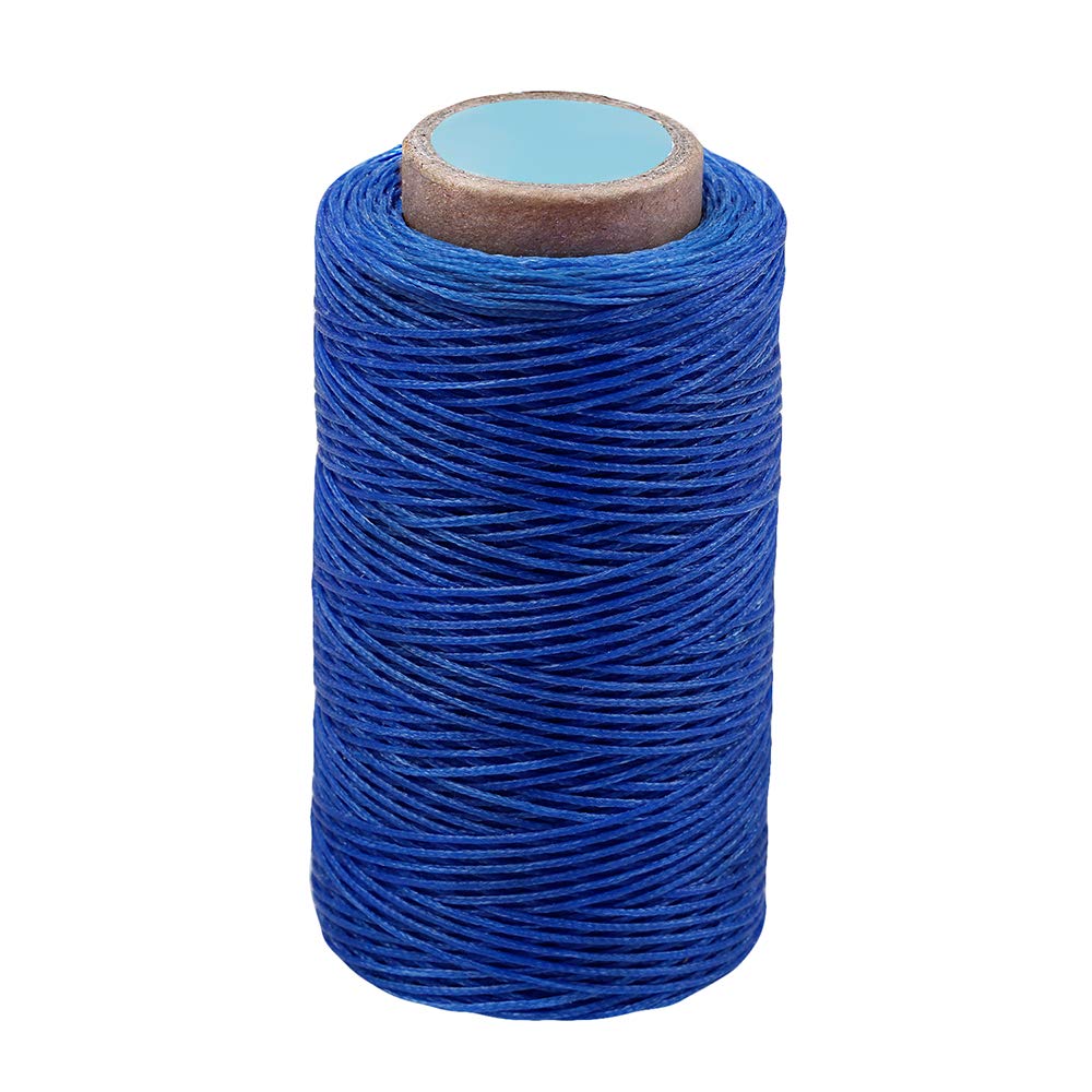 Photo 1 of 284 Yards 210D Heavy Duty Waxed Thread for Leather Sewing, Upholstery, Hand Sewing, Bookbinding, Shoe Repairing - 0.8mm Flat Wax for Leather Projects