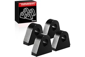 ACHILIOSON Thick Steel Weld-On Shackle/Clevis Mounts (Pack of 4) – for Off-Road Vehicles, Trucks, Trailers, Hydraulic Buckets & Towing Applications