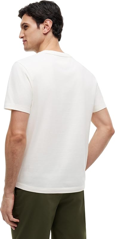 Herren-T-Shirt ESS Seasonal Reg Fit Solid Tee Mw0mw39995 S/S, Elfenbeinfarbenes Blütenblatt, M — Foto 2 von 5