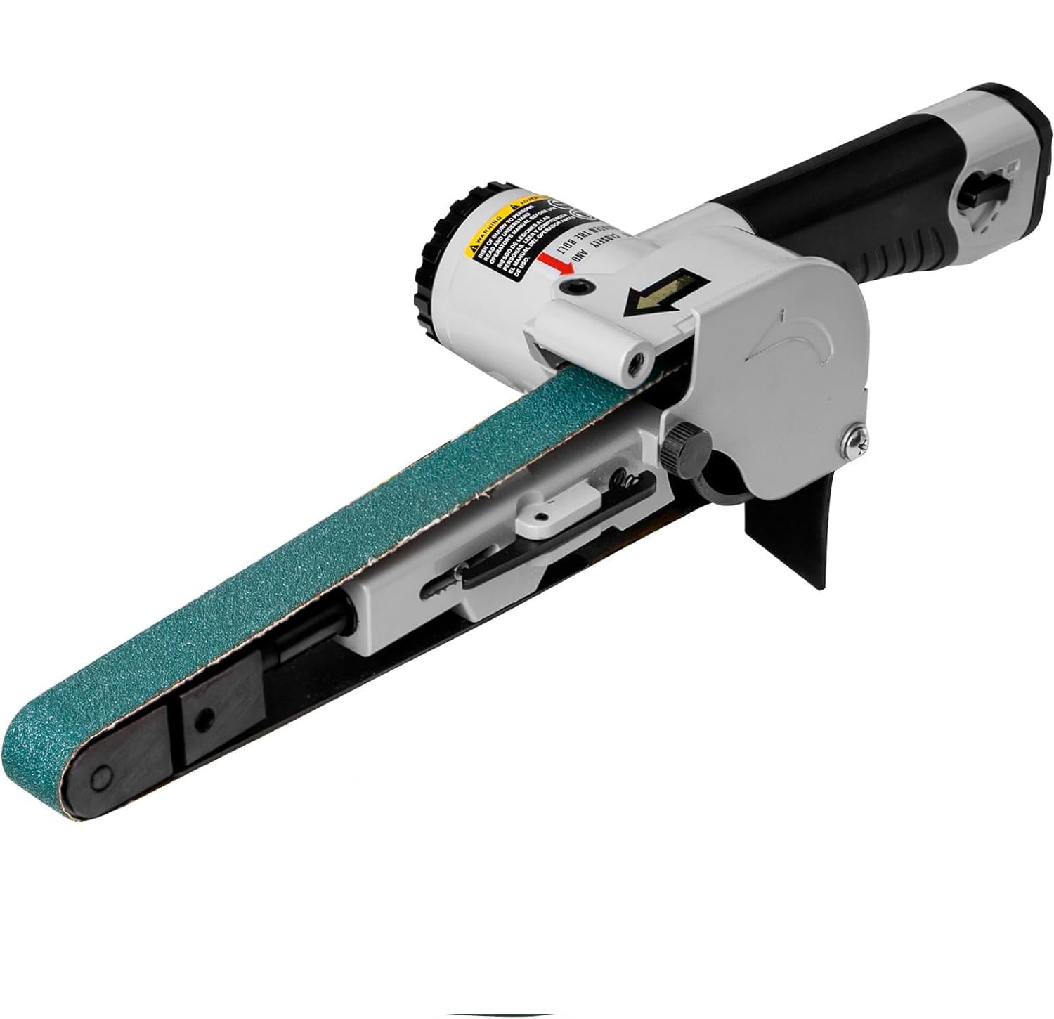 Photo 1 of 3/4" x 20.5" Air Belt Sander, Mini Belt Sander for Woodworking/Metal Working, 2 Belts (80/100#), Industrial Pneumatic Tool