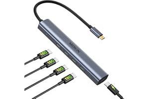 MOKIN USB C Hub,10Gbps USB C Splitter with 4*USB C 3.1, 100W PD Ports, USB C to USB C Hub Multiport Adapters for MacBook Pro/Air M2 M1, iPad, Surface Pro,Dell, HP,Lenovo(Not Support Extend Monitor)