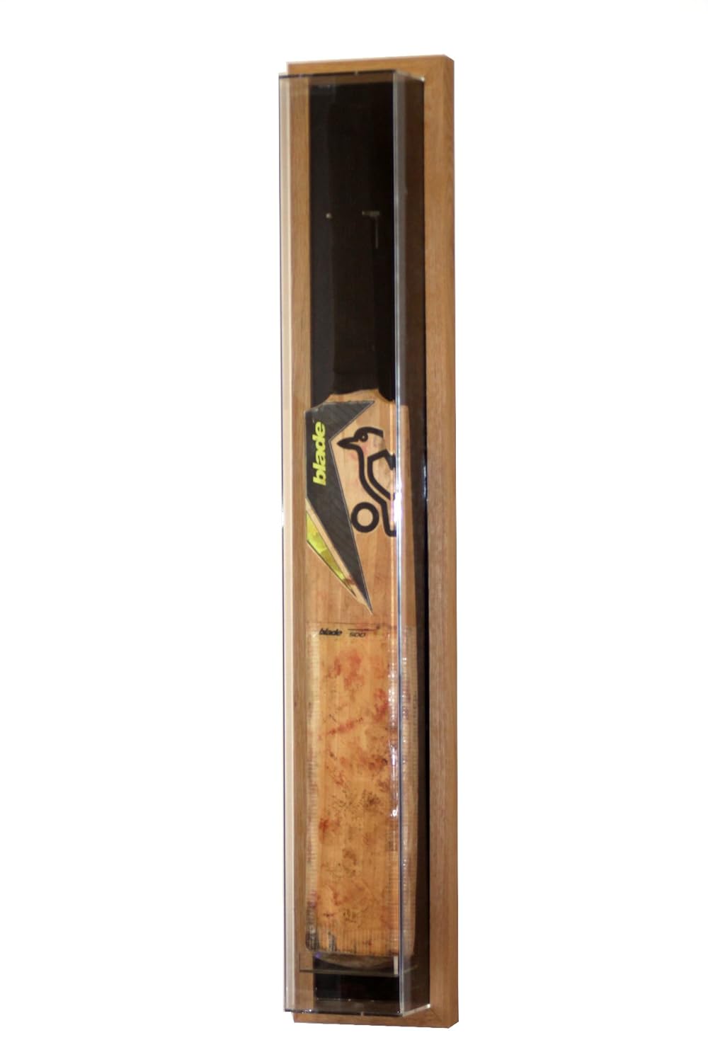 FULL SIZE HANDMADE SOLID OAK CRICKET BAT DISPLAY CASE Amazon.co.uk
