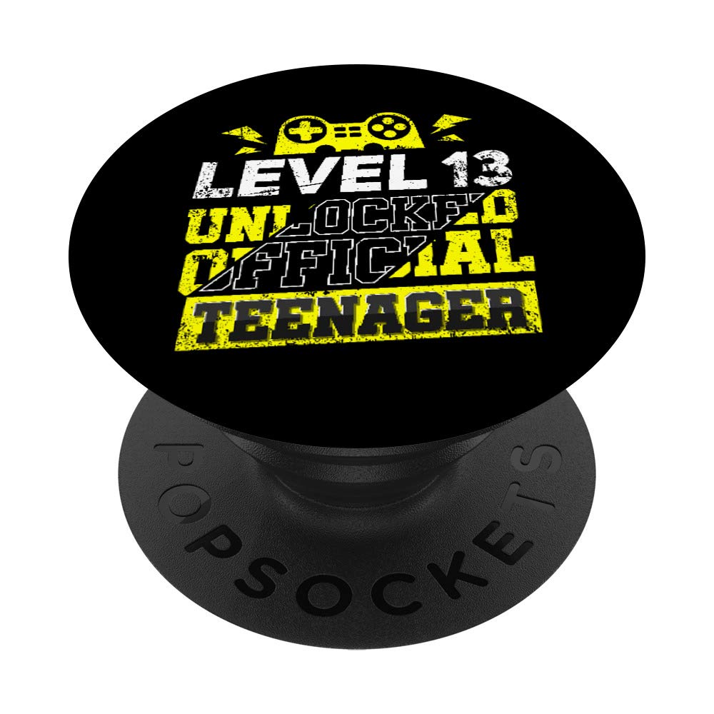 OFFICIAL Teenager 13 Years Old Gift 13th Birthday Boys Girl PopSockets Grip and Stand for Phones and Tablets