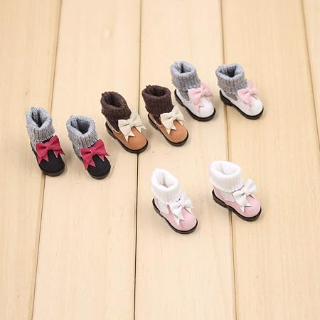 Amazon Tenasaku1 6 ブライス人形の靴のブーツ適切な Icy リカちゃんアゾンの共同体の人形 フィギュア ドール 通販