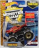 2017 Hot Wheels Monster Jam 1:64 Scale Truck with Team Flag - Iron Man