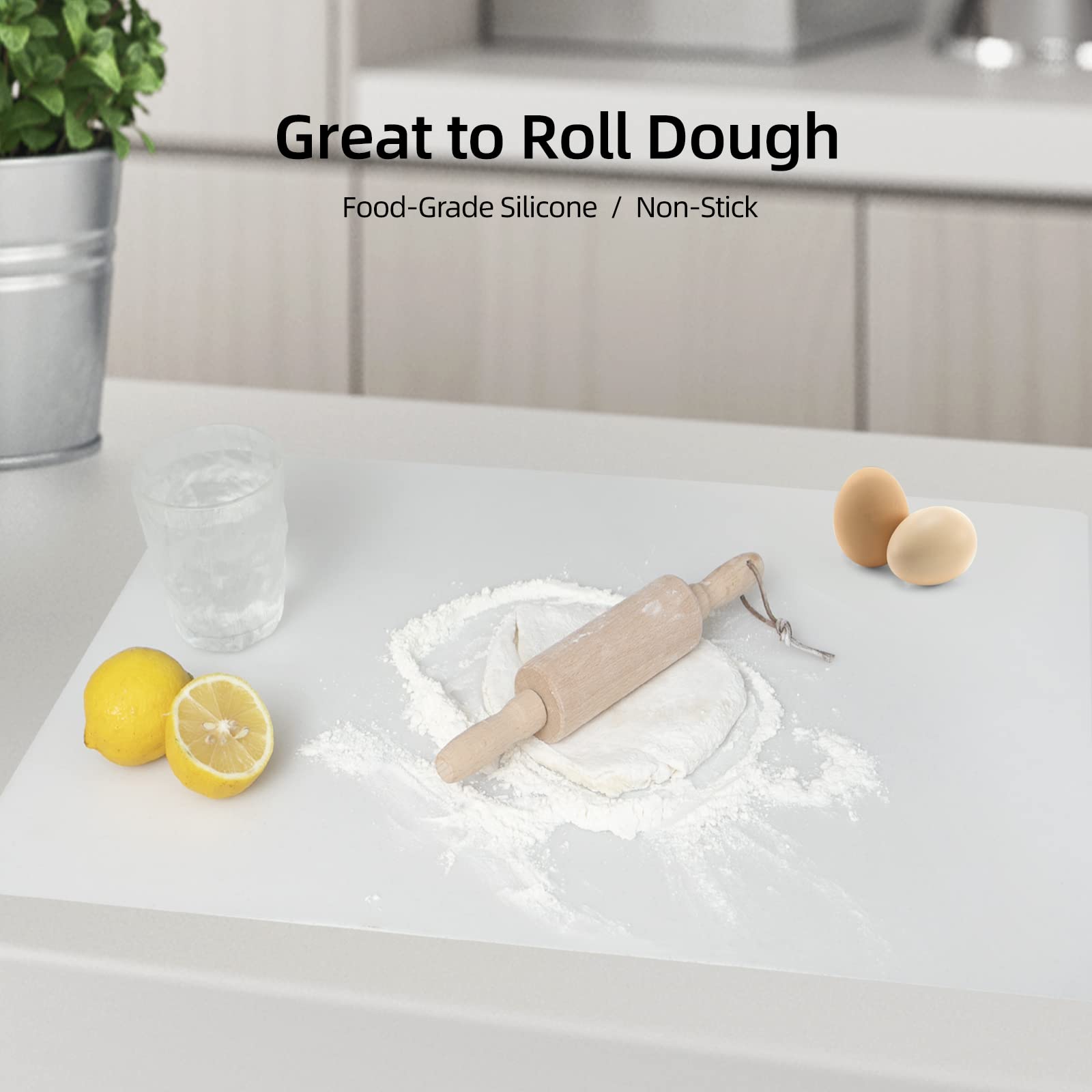 2 Pack Silicone Mats for Kitchen Counter, Treerit 23.62