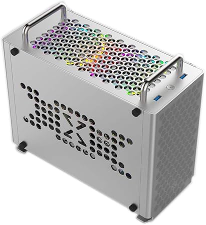 Amazon Com Obokidly B2 Mini All Aluminum Alloy Itx Mini Itx Pc Computer Case With Aluminum Panels Spf Power Case B2 Aluminum Alloy Panels Silver Computers Accessories