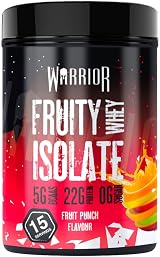 Warrior Clear Whey Isolate Fruity Whey 21g 375g Lean Muscle 15 Servings