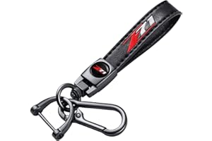 MIGUOER Genuine Leather Key Chain Suit for Z71 Chevy Colorado Silverado Car Key Chain Ring Accessories Family Present for Men and Woean Keyring(Black), Black-71 (M-K-01)