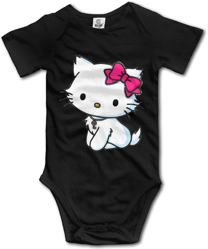 Amazon.com: Gambar Hello Kitty Cartoon Cat Cute Baby Onesie T Shirt Baby: Clothing