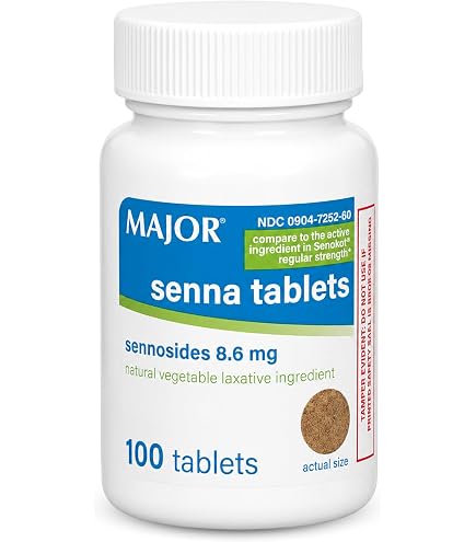 Amazon.com: MAJOR Senna 8.6 mg Natural Vegetable Laxative Tablets