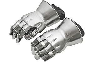 Queen Armour Medieval 14th Century Steel Gauntlets 18 gauge Gauntlets pair Spartan Roman Helmet European Kettle Hate Viking m