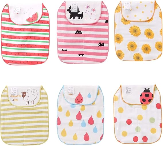Amazon Co Jp 子供 汗取り パッド ベビー あせとりパッド 赤ちゃん 6枚セット 背中 汗 かわいい デザイン 綿100 ベビー 新生児 ベビー ギフト 男の子 服 ファッション小物
