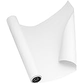 DIY Crew Craft Paper Roll - Ideal For Kids Drawing And Posters - White Kraft Wrapping Paper Roll - Right Thickness For Wrappi
